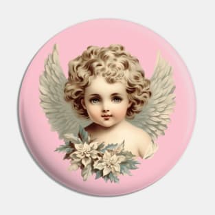 Vintage Ephemera Cherub Pin