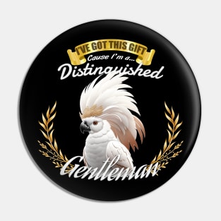 The Distinguished Cockatoo Gentleman Pin