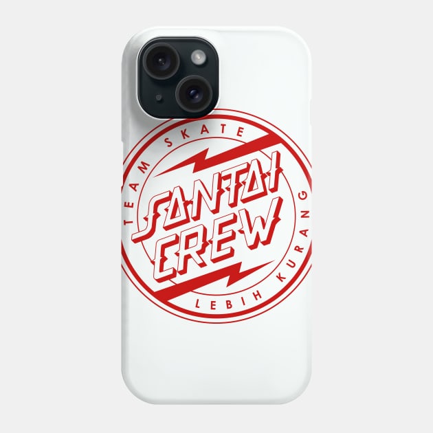 Santai Crew - Red Phone Case by rolz