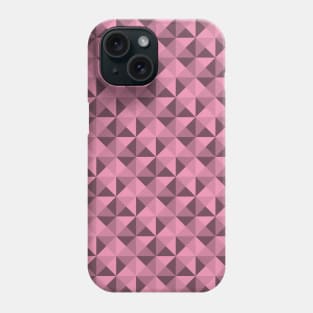 Geometric Triangle Pattern (Rose Gold) Phone Case