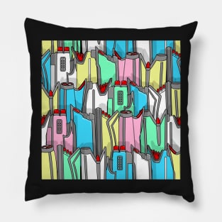 1960s classic fairy tails (tail fins) in pastel Pillow