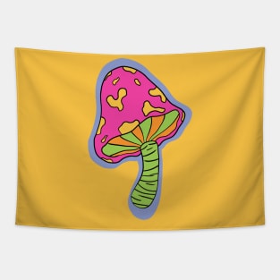 Colorful Mushroom Tapestry