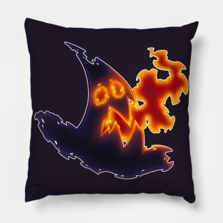 Burning Witch Hat Pillow