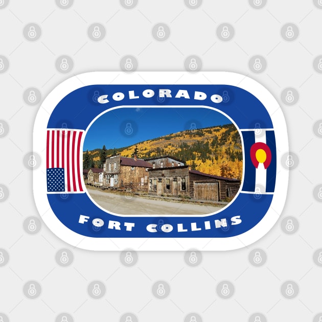 Colorado, Fort Collins City, USA Magnet by DeluxDesign