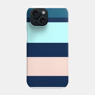 A tremendous merger of Navy, Blue Sapphire, Christmas Blue, Italian Sky Blue and Pale Pink stripes. Phone Case