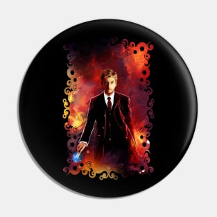 10th Doctorwho abstract art Pin