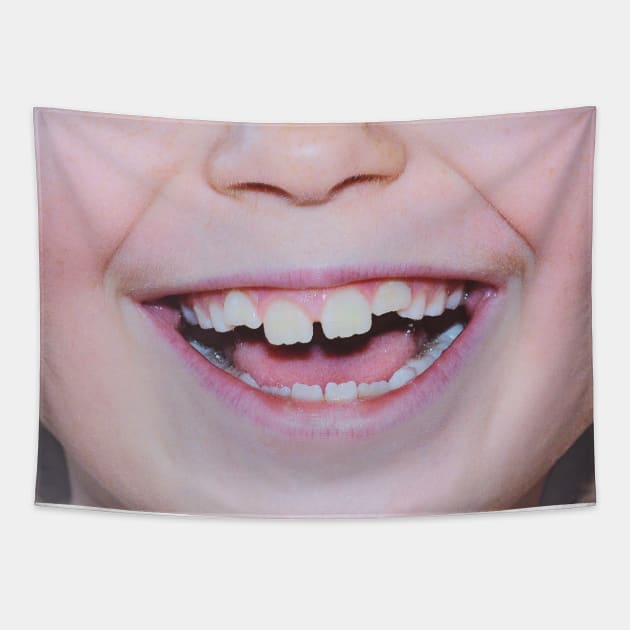 Funny face Mask Smiley mouth |Funny Face Mask | Smile Face Mask for kid | child Face Mask | Funny Face Mask for kid | smile mouth mask Tapestry by jack22