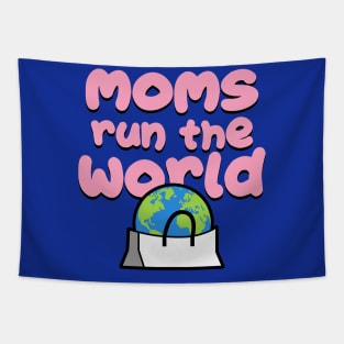 Moms Run The World Mother's Day Gift Tapestry