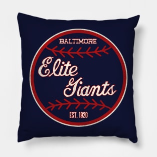 Defunct Baltimore Elite Giants Baseball Team Pillow