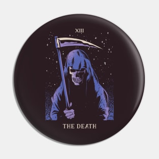 Grim Reaper Death Tarot Card Pin