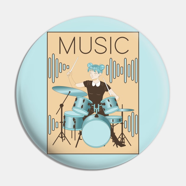 Drums instrument anime GIF - Find on GIFER