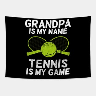 Tennis Grandpa Grandfather Gift Tapestry