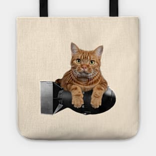 Cat with nuke Tote