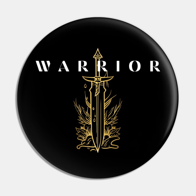 The Warrior's Golden Sword Pin by MyUniqueTee