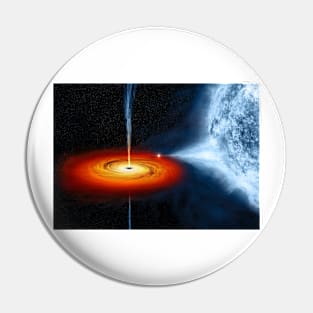 Cygnus X-1 black hole, illustration (C038/9800) Pin