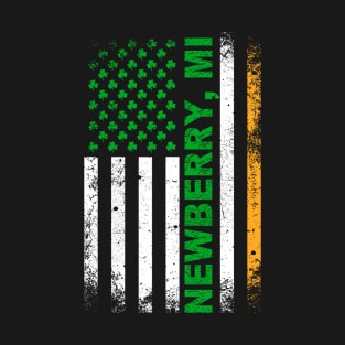 Irish American Flag NEWBERRY, MI T-Shirt