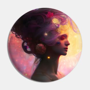 Beautiful Mystical Woman Pin