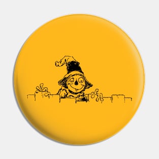 Halloween Scarecrow Pin