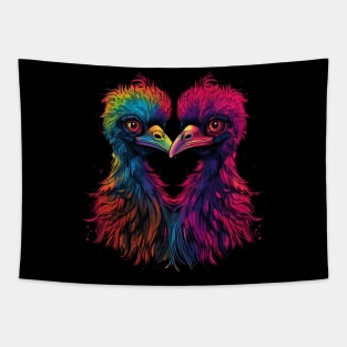 Emu Valentine Day Tapestry