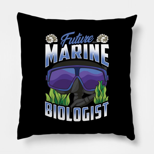 Cute Future Marine Biologist Biology Student Pillow by theperfectpresents