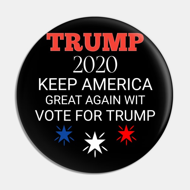 Trump T-shirt Vote for Trump 2020 Pin by Blue Diamond Store