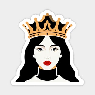 Flat Illustration of a Queen Magnet