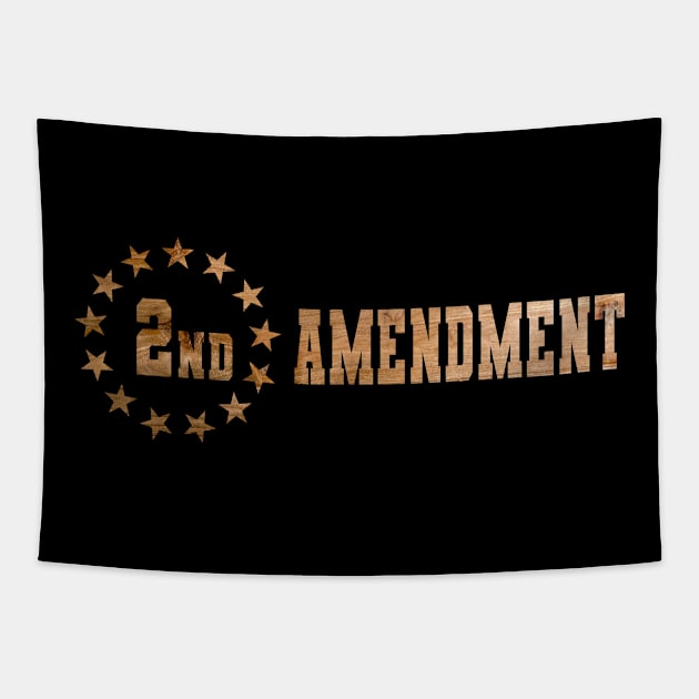 2nd Amendment 1776 Flag design Tapestry by DnJ Designs