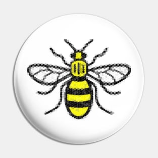 Manchester Worker Bee mosaic Pin