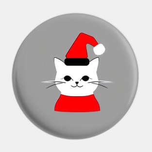 Santa Cat Pin