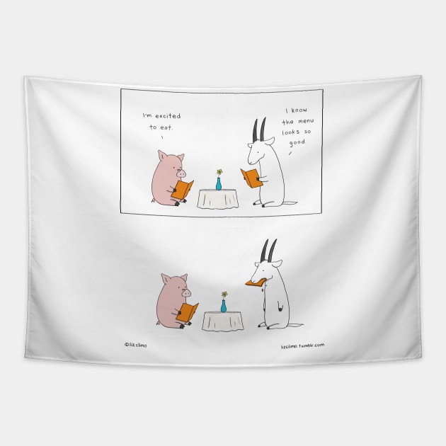 MENU Tapestry by Liz Climo