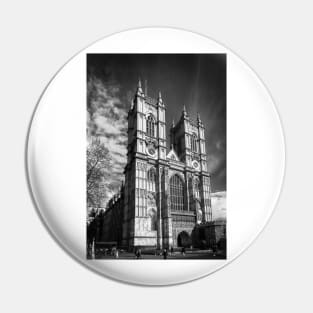 Westminster Abbey, London in monochrome Pin