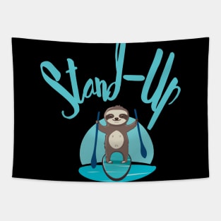 Funny Stand Up Paddling Tapestry