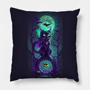 Halloween spooky Cat Pillow