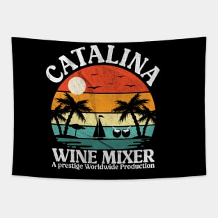 CATALINA WINE MIXER VINTAGE RETRO SUNSET Tapestry