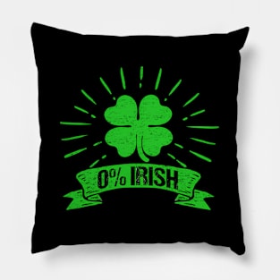 Irish St Patricks Day Shamrock Green Pillow