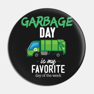 Garbage Day Truck Pin