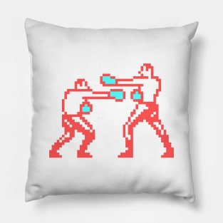 Boxing Men Pixel CGA Palette Pillow