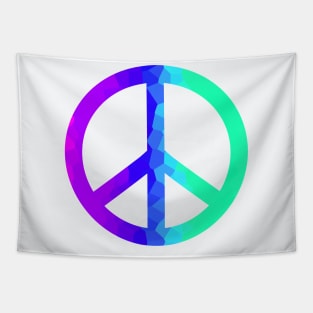 Psychedelic Retro Peace Sign Tapestry