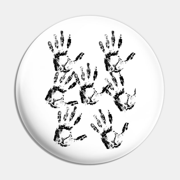 Hand print Pin by Avivacreations