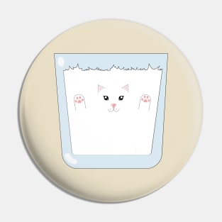 Liquid Cat in a Cup Pin