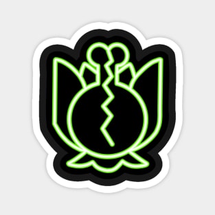 Neon Plant Symbol Magnet