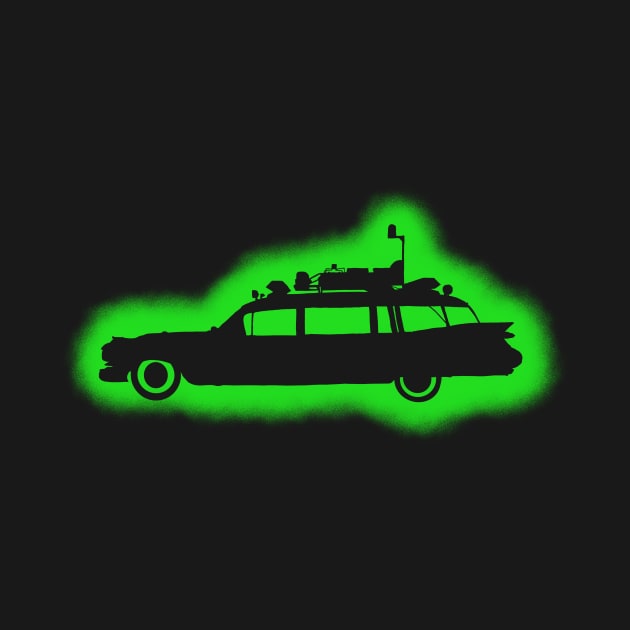 Ghostbusters Medi-Corps “Ectoplasm Ecto-1” Stencil Tee by Ghostbustersmedicorps