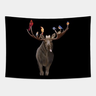 Moose Feathers Tapestry