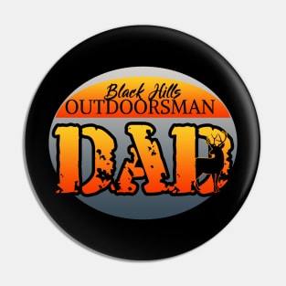 Black Hills Outdoorsman Dad Sunset Grey Pin