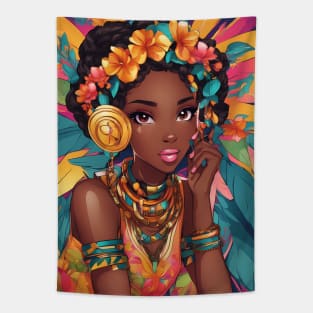 Most Beautiful Black African Girl Tapestry