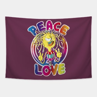 Peace And Love Tapestry