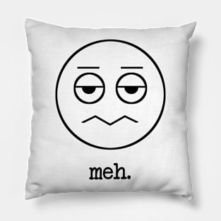 Meh. Emoticon Pillow