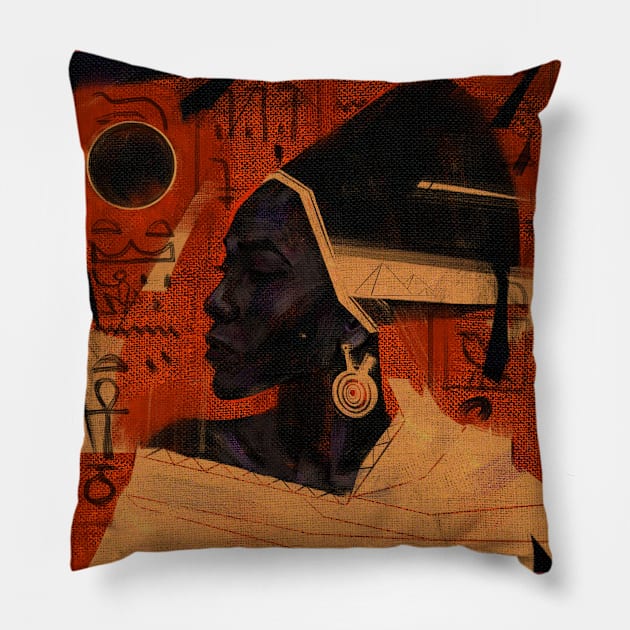 Black Sun Pillow by IlyaArtist