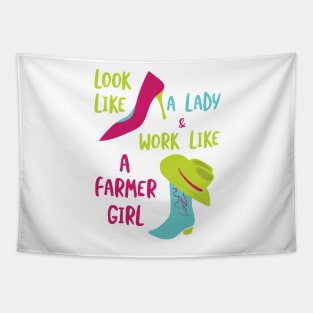 Womens Farming Look Like a Lady Tapestry