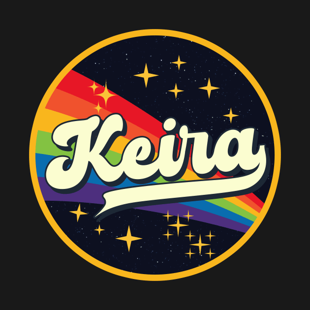 Keira // Rainbow In Space Vintage Style by LMW Art